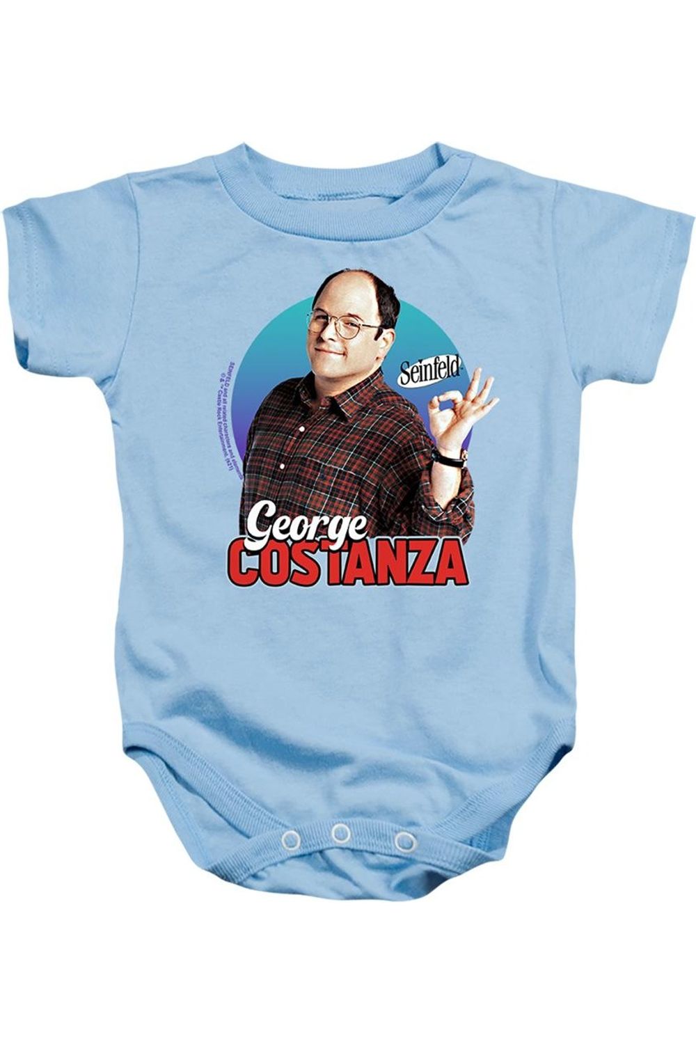 

Детский комбинезон "Сайнфелд Джордж" Gildan, светло-голубой