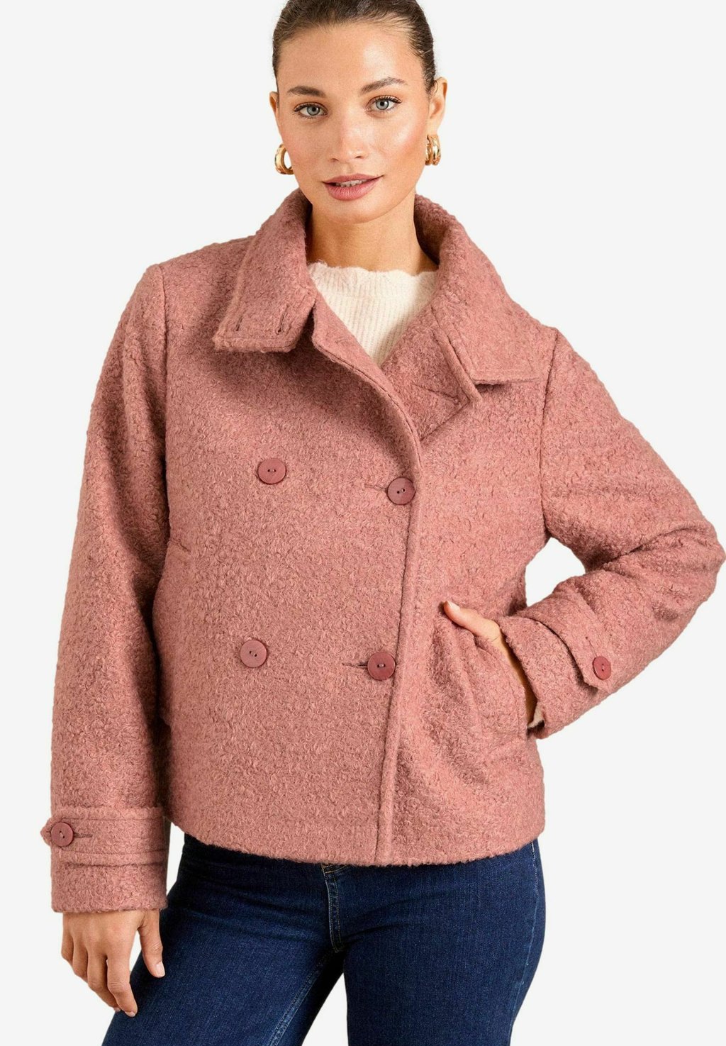 

Демисезонная куртка REGULAR FIT-FUNNEL NECK Love & Roses, фуксия