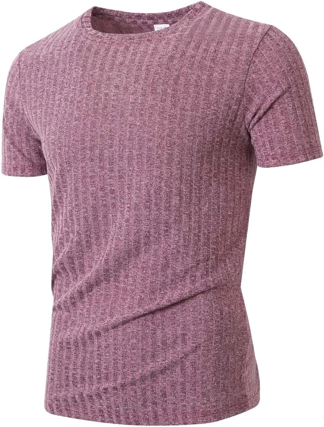 Мужская футболка Casual с коротким рукавом и текстурным жаккардом — фото 2