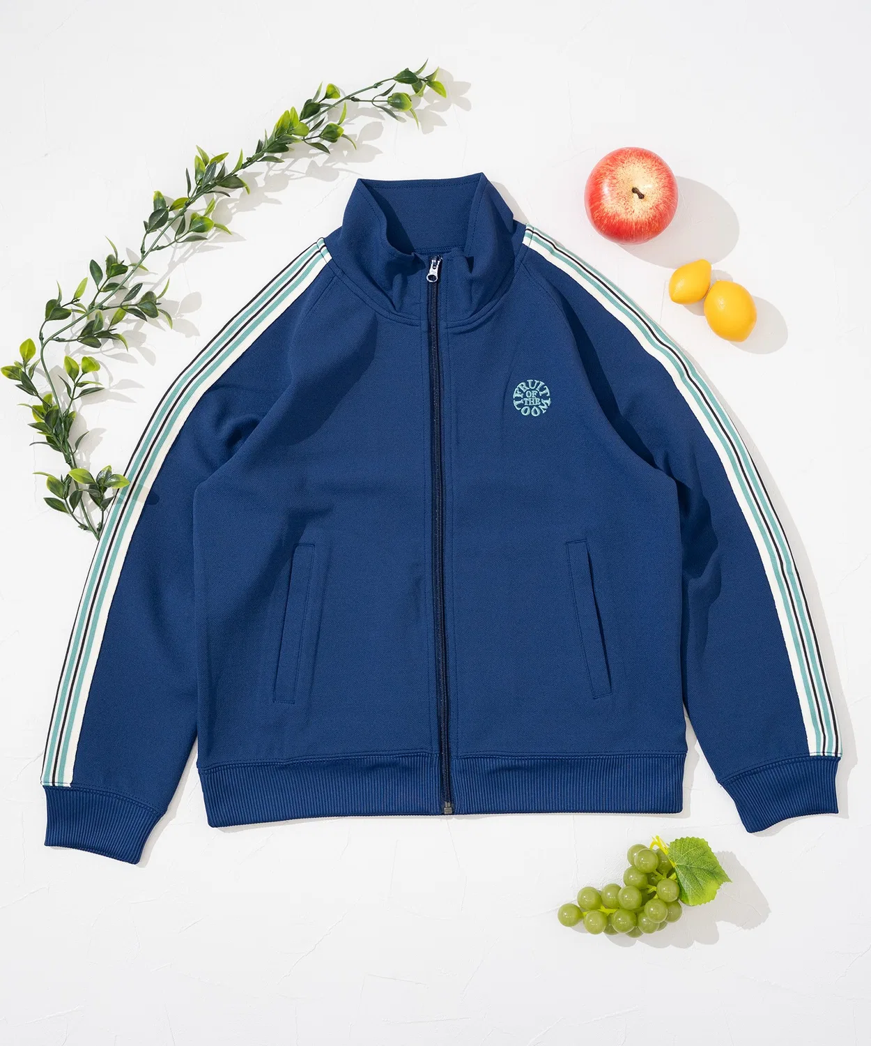 Детская спортивная куртка Fruit of the Loom, полиэстер, синяя