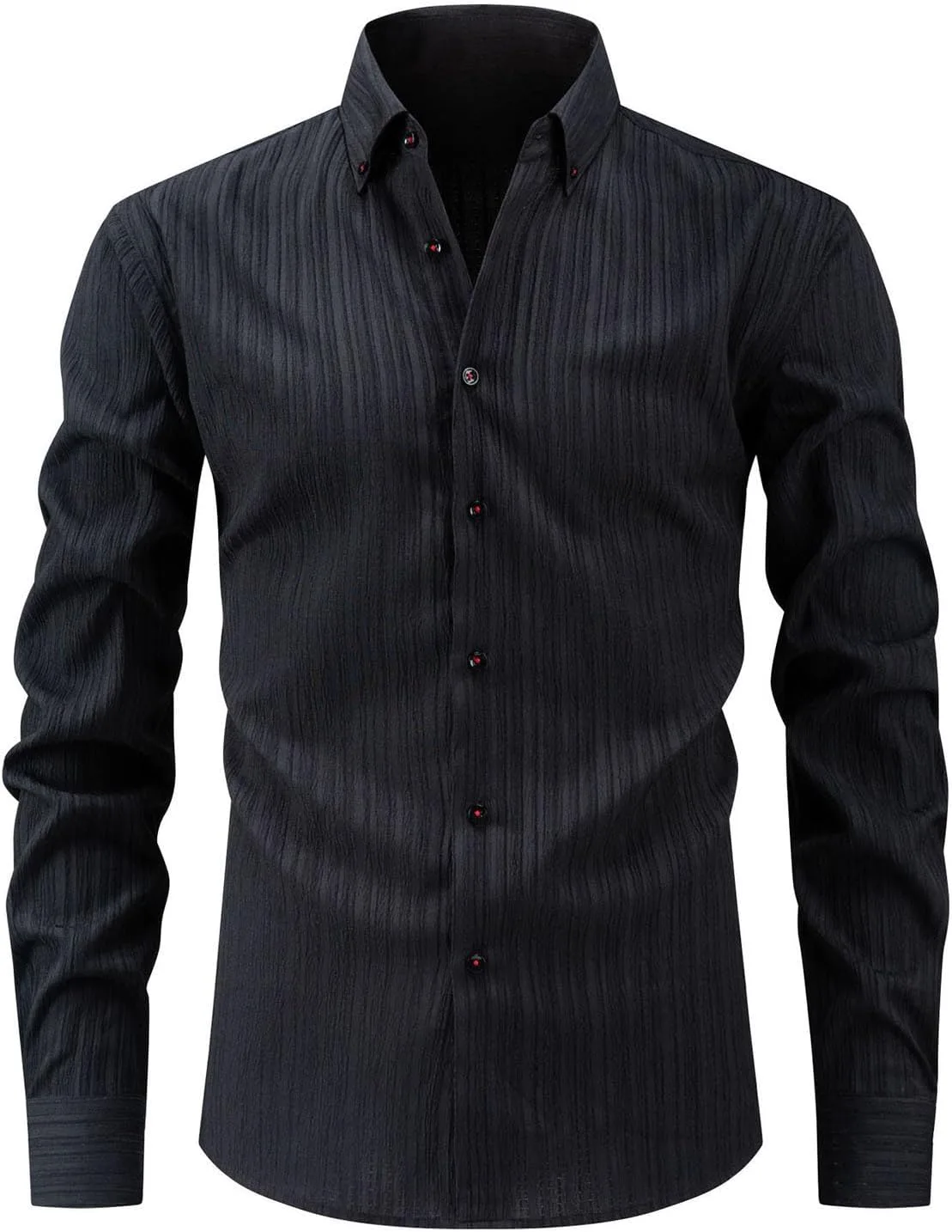 

Футболка с воротником-стойкой для мужчин, длинный рукав, гавайский принт