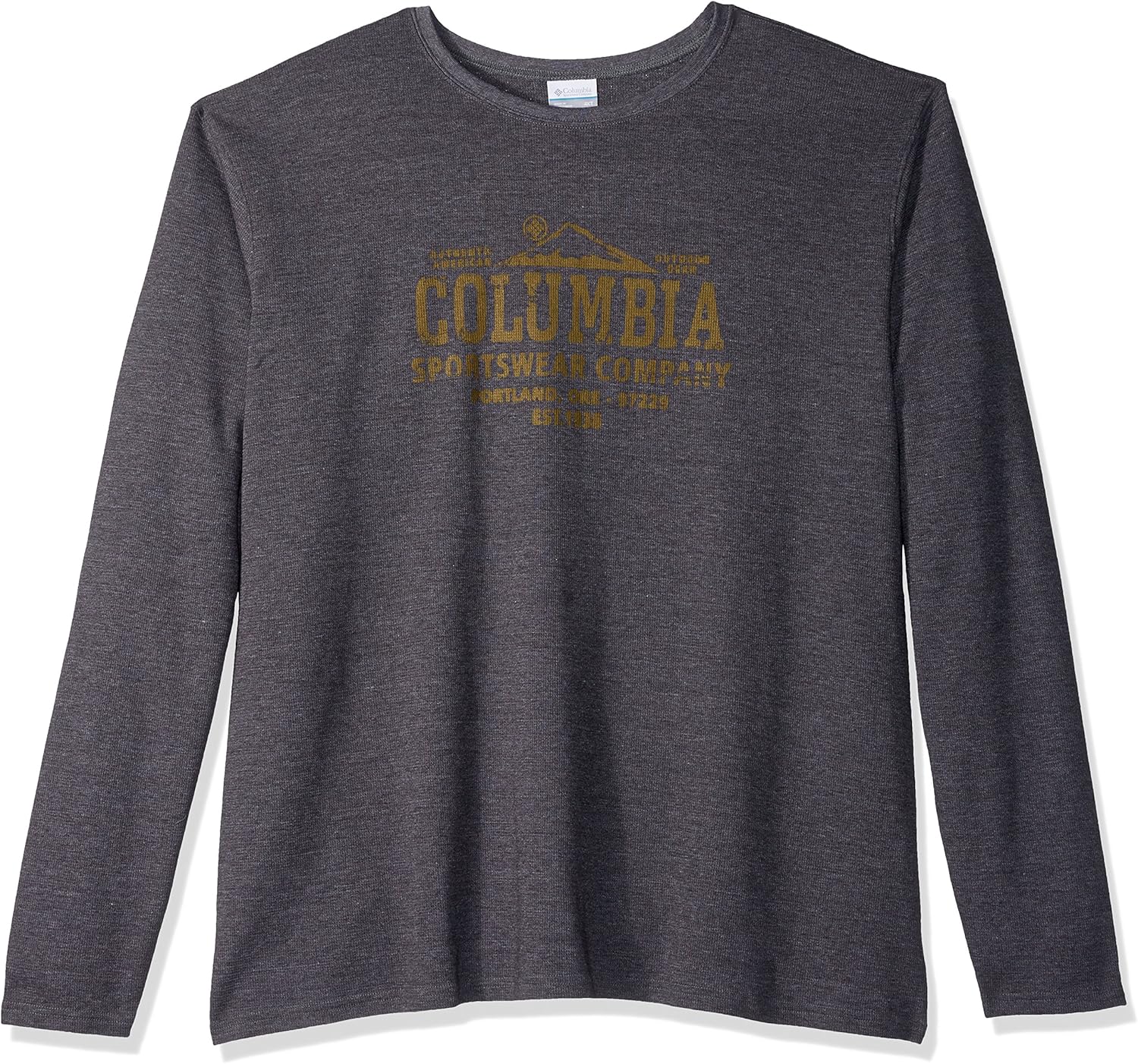 

Columbia Мужская футболка с длинным рукавом Ketring Graphic Tall, Shark Heather