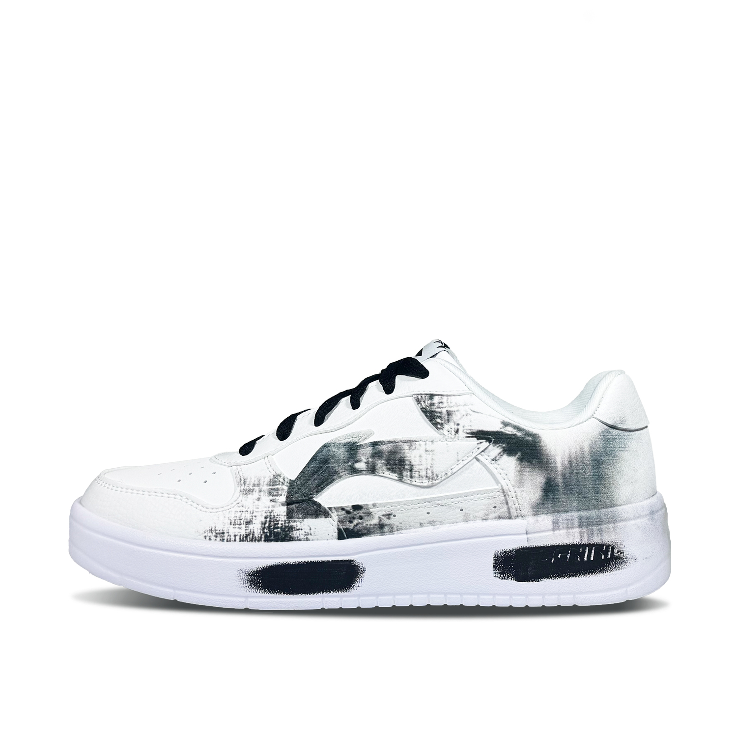 

Мужские плавающие ботинки Li Ning Floating Boat Plain Smoke Trace, износостойкие, легкие, нескользящие, низкие, для скейтбординга., plain smoke trace