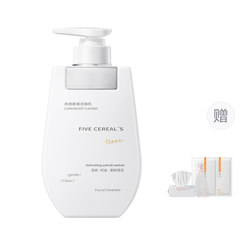 Очищающее средство Five Cereal's Clear & Soft Cleanser для лица, 1000 мл — фото 2