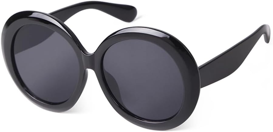 

Большие круглые солнцезащитные очки для женщин и мужчин, увеличенные солнцезащитные очки с градиентными линзами, коричневые очки, защита от ультрафиолета UV400 для женщин VFDHN, C12