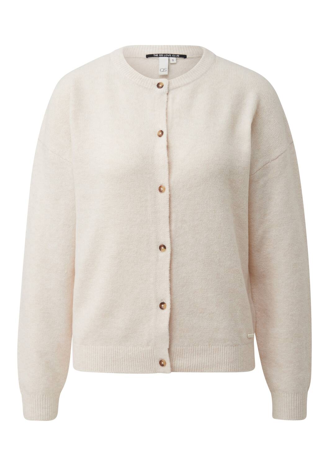 

QS Вязаный кардиган в цвете крем