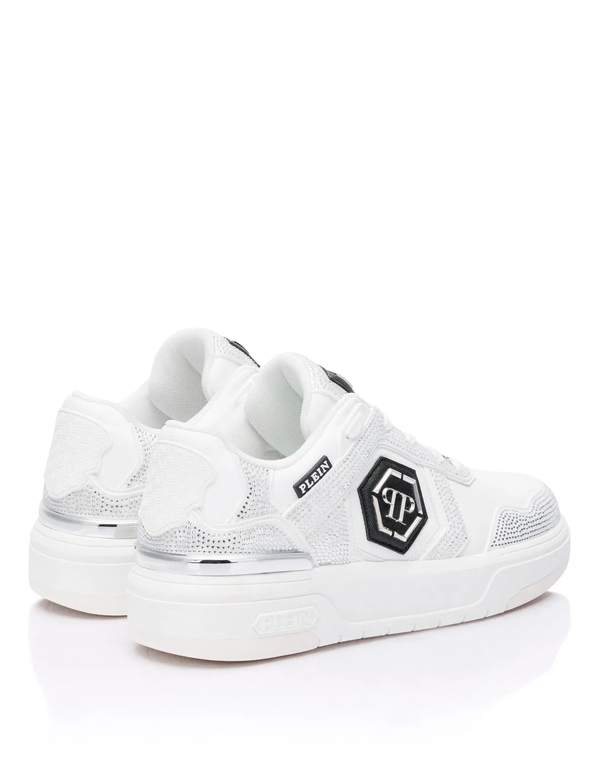 Низкие кроссовки SK8R Strass PHILIPP PLEIN, черный/черный — фото 4