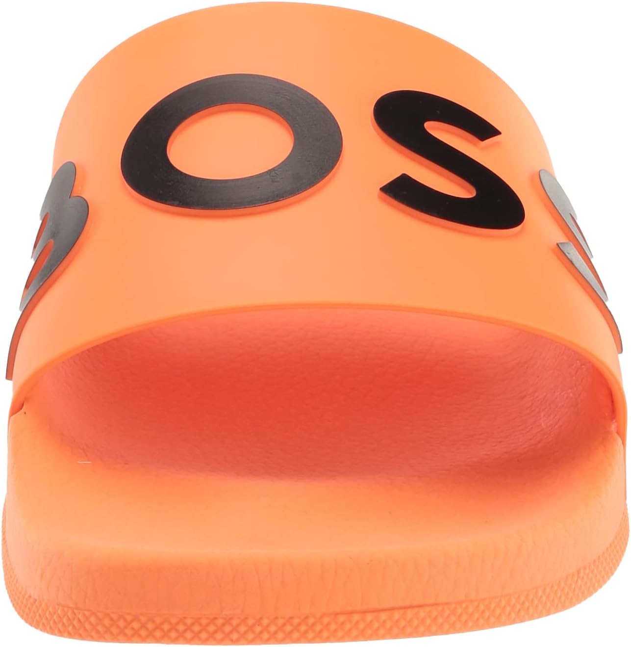 BOSS Мужские сандалии-шлепанцы с большим логотипом, Highlighter Orange — фото 2