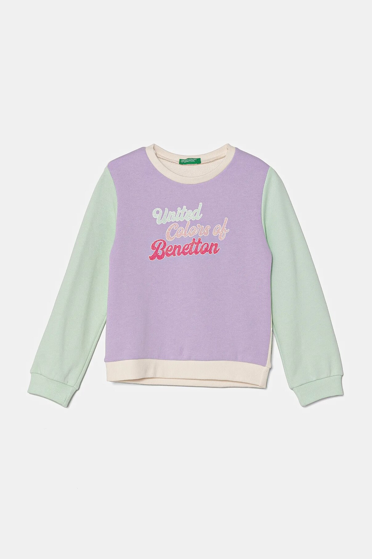 

Детская хлопковая толстовка United Colors Of Benetton, фиолетовый