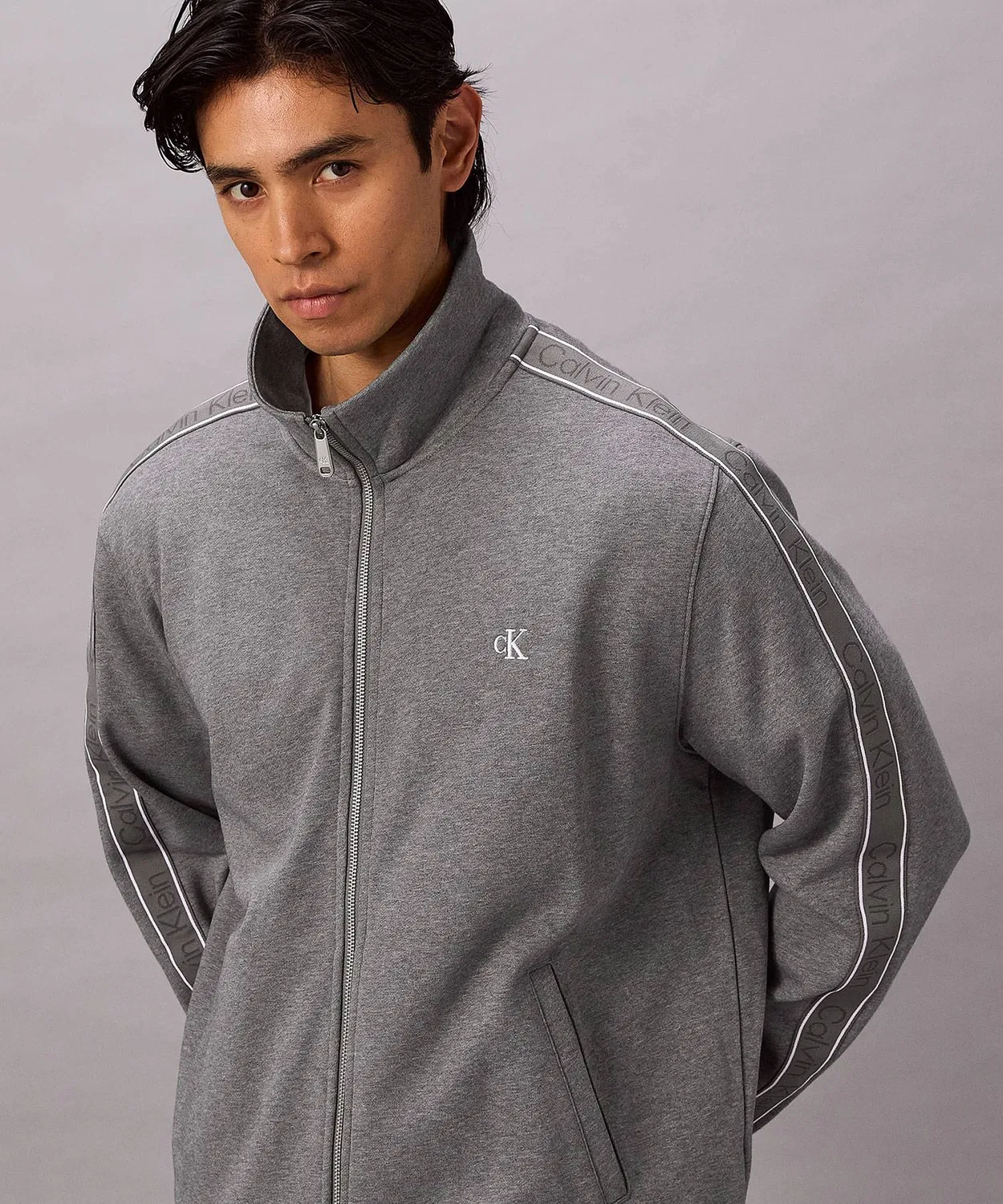 Джакет Calvin Klein Jeans с логотипом, длинный рукав, зеленый — фото 4