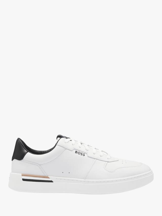 

Кожаные кроссовки HUGO BOSS, цвет Open White