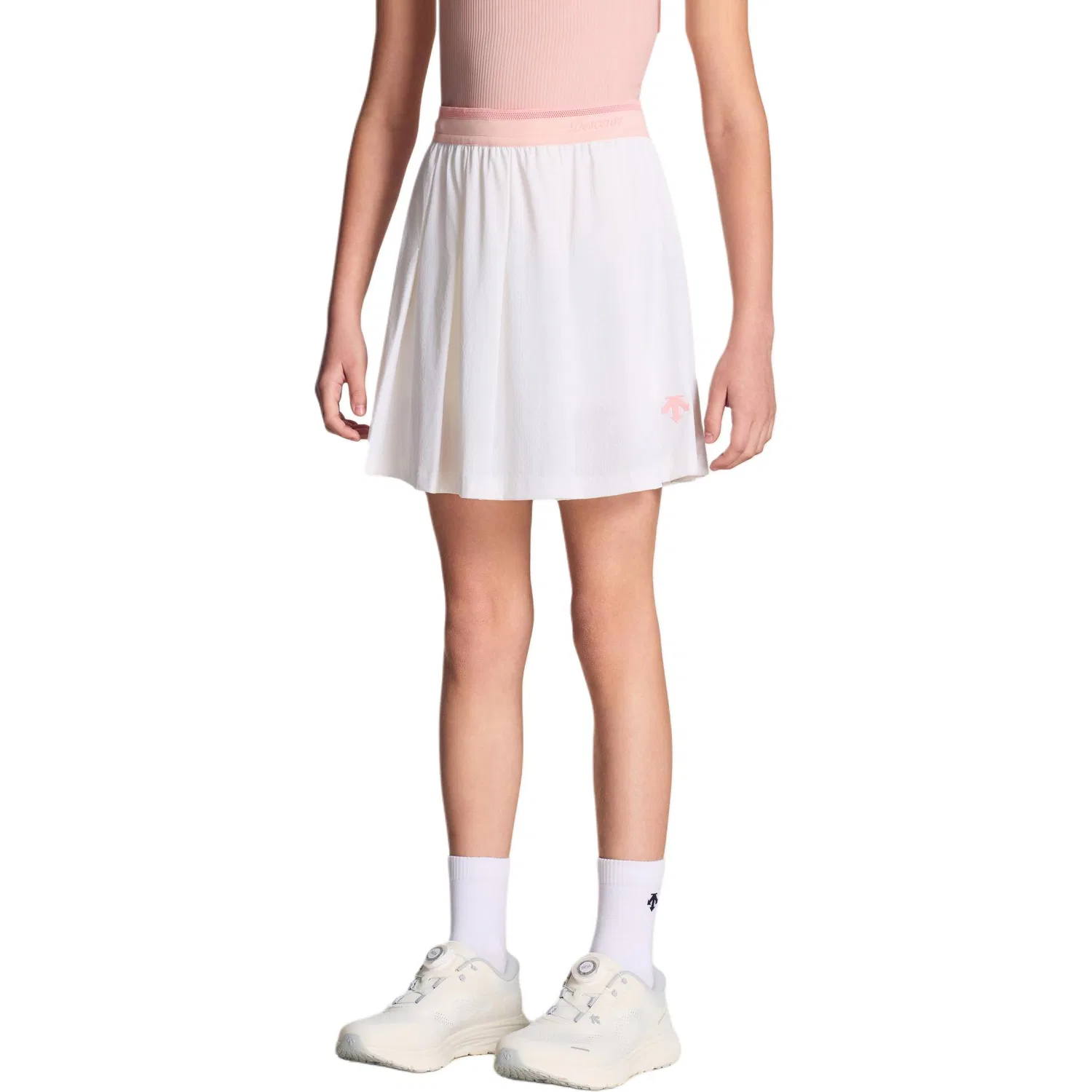 Юбка короткая тонкая Descente Kids белая