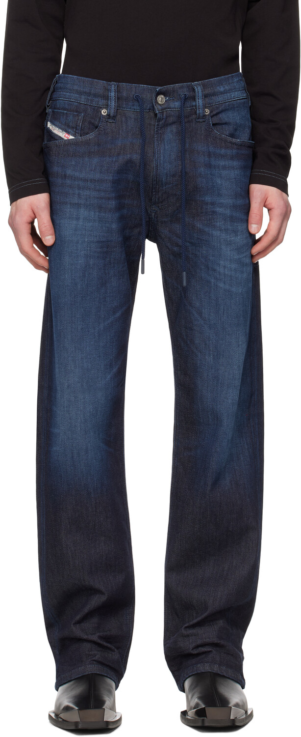 

Синие свободные джинсы D-Reel Denim Joggjeans 068ql Diesel, темно-синий