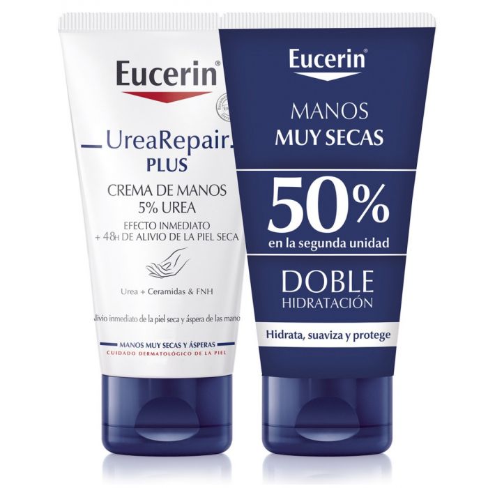 

Крем для рук UreaRepair Plus Crema de Manos 5% Urea Eucerin, 2 x 75 ml