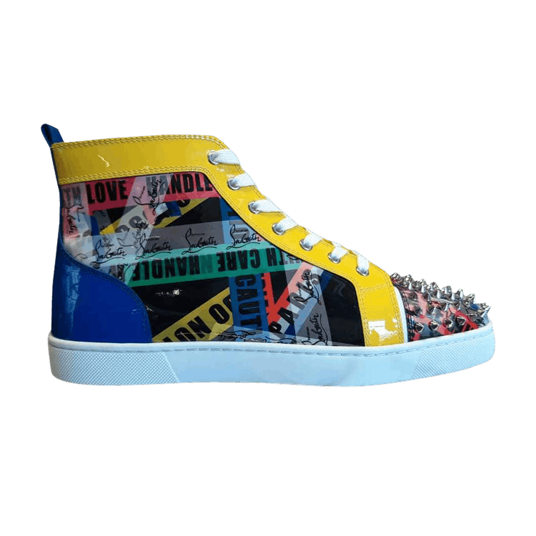 

Кроссовки Christian Louboutin Louis Flat Calf Spikes 'Multi Pattern', разноцветный