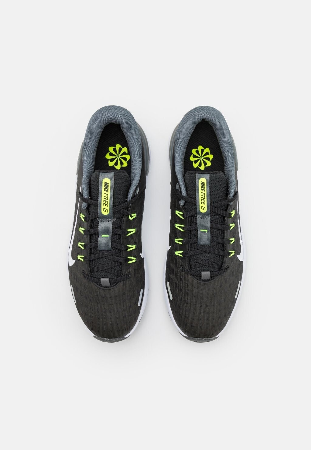 Кроссовки для гольфа Nike, черный/белый/серый металл/вольт — фото 2