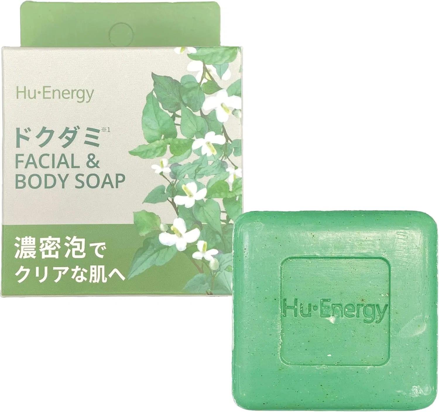 Мыло твердое Popberry Huena Soap DD с экстрактом кегами, 100 г, прозрачное