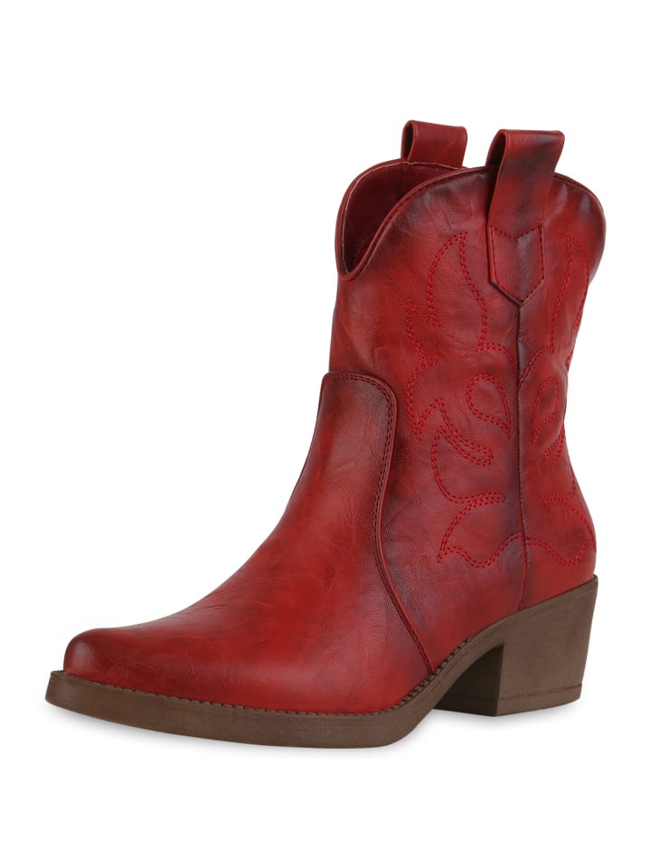 Ботильоны VAN HILL Cowboy Boots Elizabeth, цвет rot pu