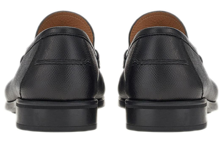 Лоферы мужские черные Ferragamo — фото 4