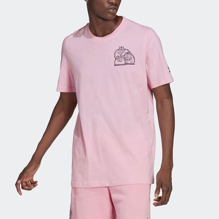 Футболка KEVIN LYONS мужская розовая Adidas Originals, розовый