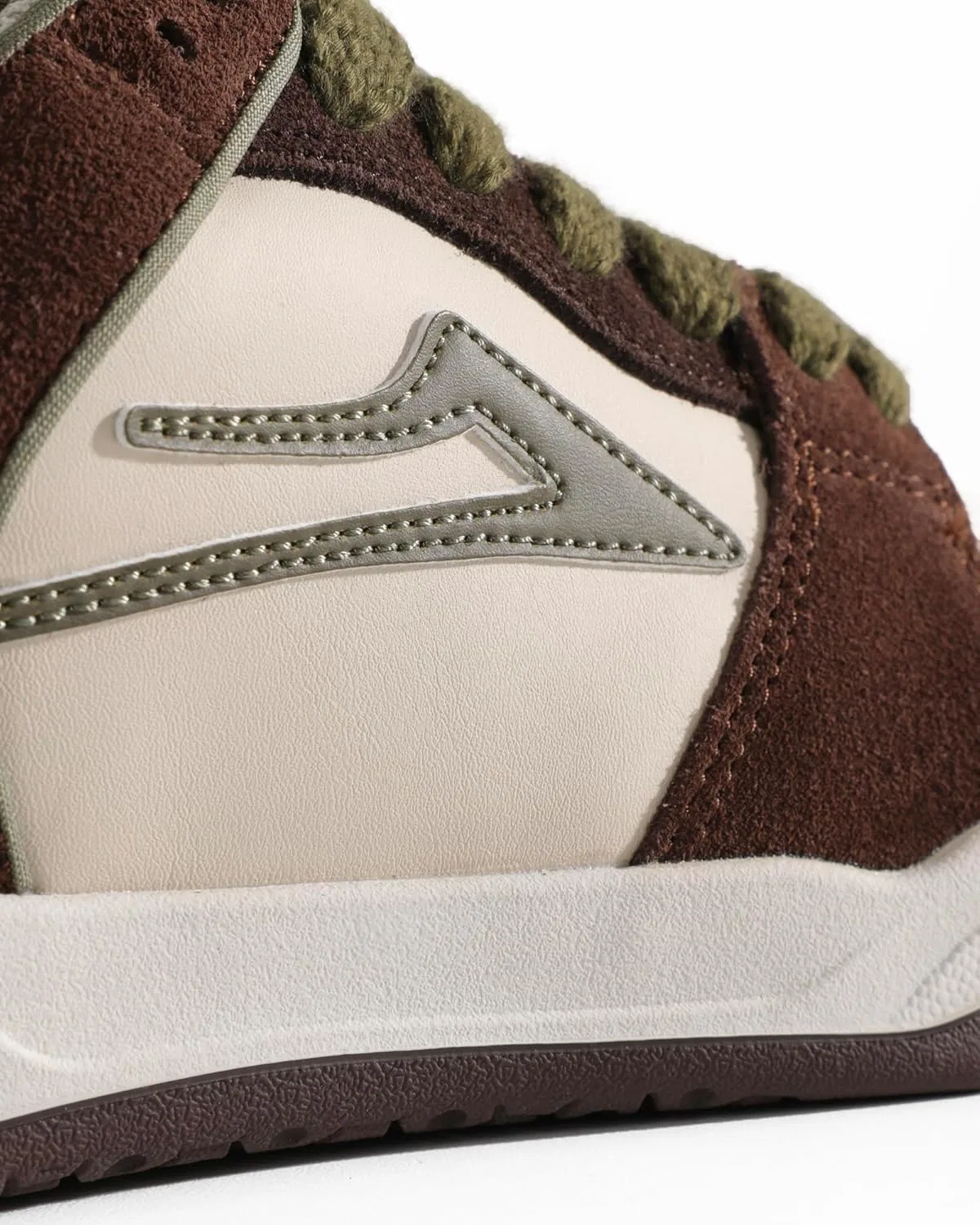 Мужские скейтбордистские кроссовки Lakai Telford Low, Chestnut Suede Birch Brown — фото 2