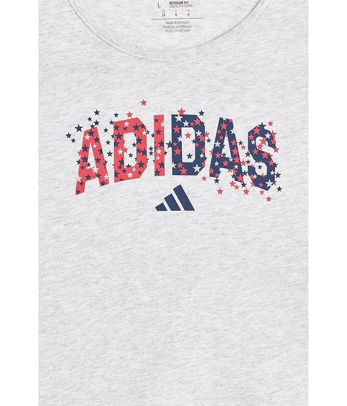 Футболка с принтом Swing Tank Adidas Kids, Grey/Multi — фото 3