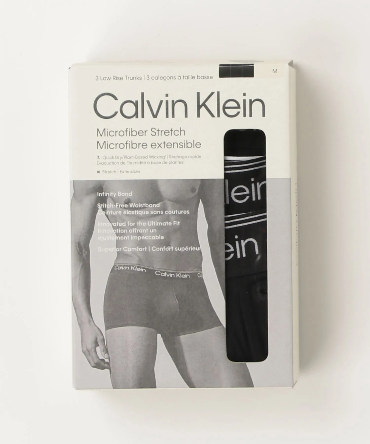 Трусы-боксеры Calvin Klein с низкой посадкой, комплект из 3 штук (3 шт.) - микроэластичные трусы с низкой посадкой. — фото 2