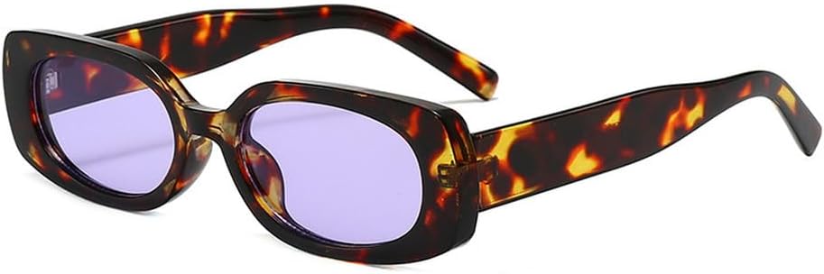 

Популярные модные маленькие прямоугольные солнцезащитные очки для женщин в стиле ретро, ​​конфетные оттенки, защита от УФ-излучения UV400, для мужчин в стиле панк, с леопардовым принтом HYYZZC, Leopard Purple