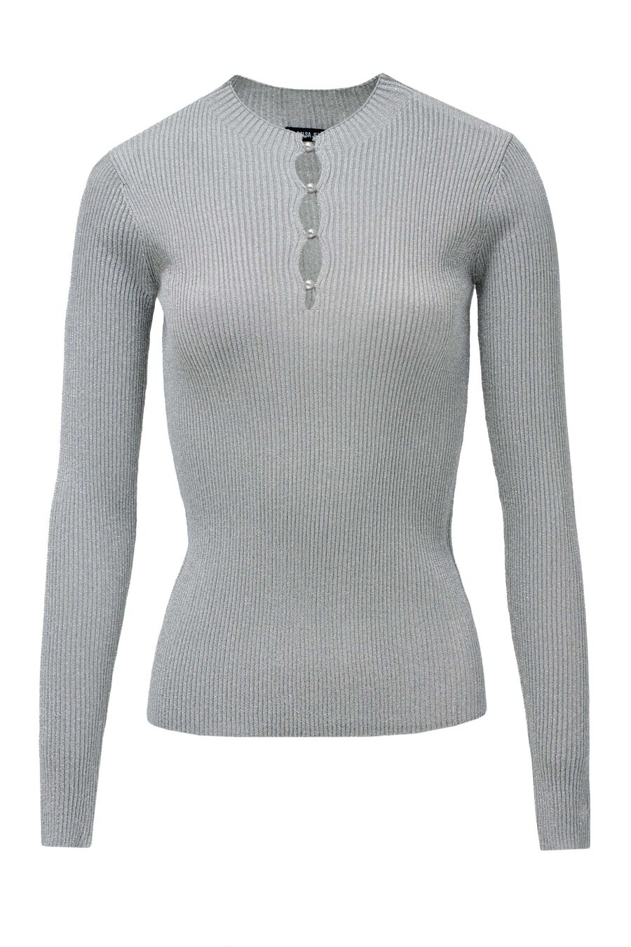 

Тонкий вязаный свитер Salsa Jeans Sweater, цвет silver grey