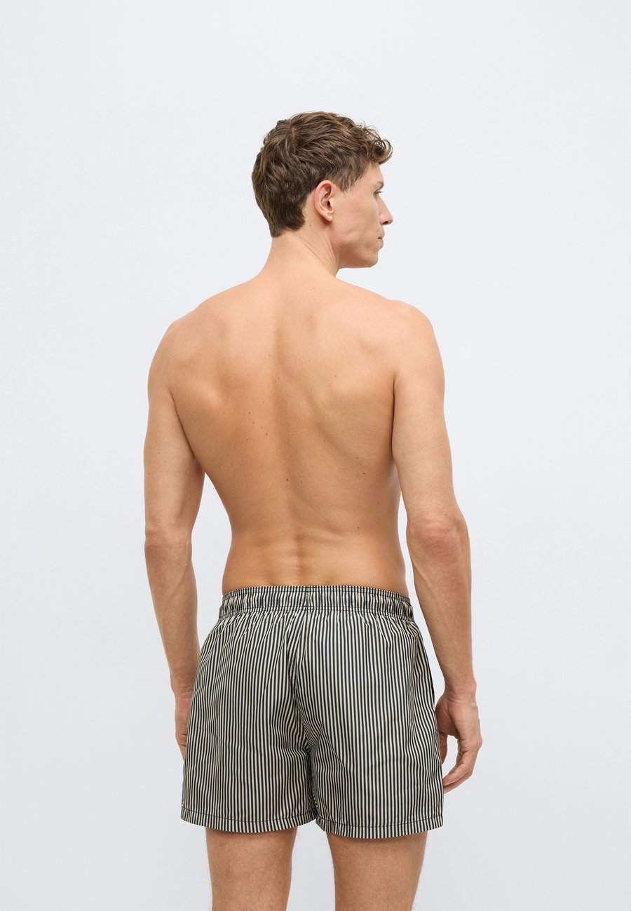 Шорты для плавания Emporio Armani STRIPES BOXER, Black/Beige — фото 4
