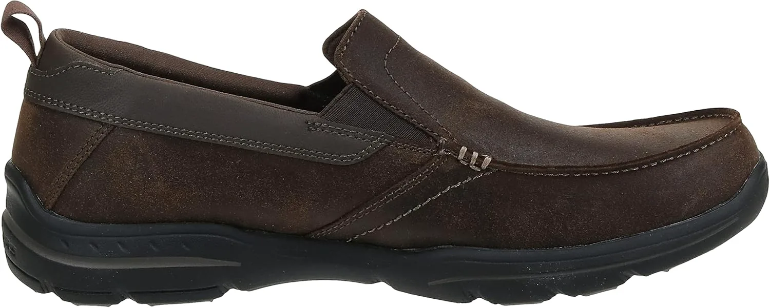 Мужские лоферы Skechers Relaxed Fit: Harper - Forde на пятке, темно-коричневый — фото 2