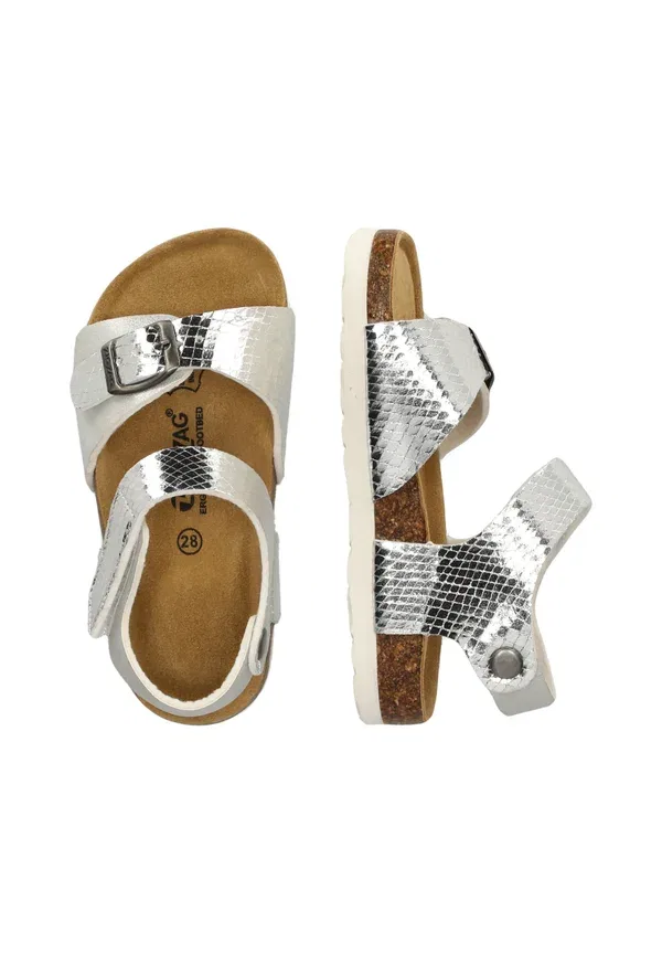 Сандалии avila baby shoes Zigzag, серебристый — фото 3