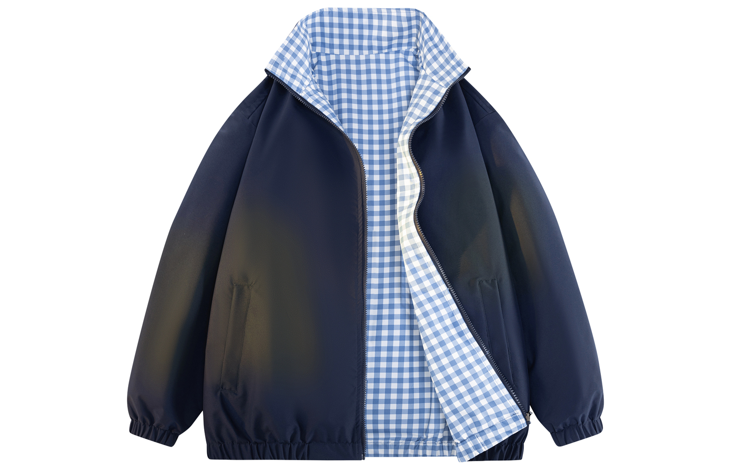 

Куртка Unisex из коллекции Riding The Wind Collection Open Ended Smiling WARRIOR, темно-синий[reversible]