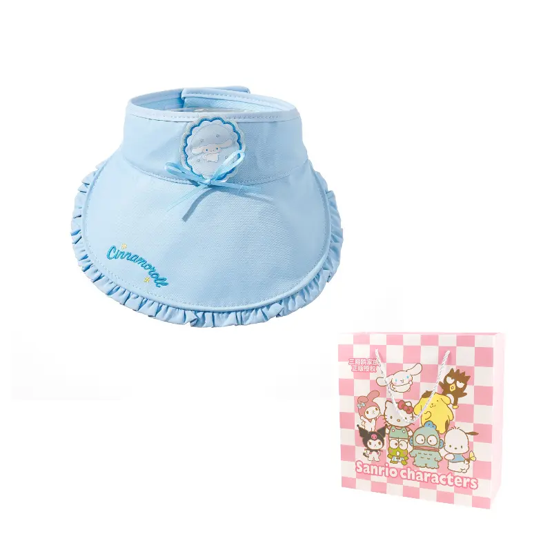 

Sanrio Югуи Детская собачья полиэстеровая шляпа-ведро, Cinnamoroll Sun Protection Hat