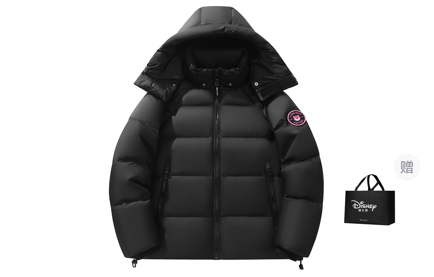 

Disney Унисекс пуховик, Black (Shopping Bag Included)
