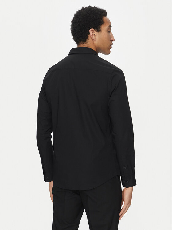 Рубашка облегающего кроя LV04LB145G Calvin Klein, черный — фото 3