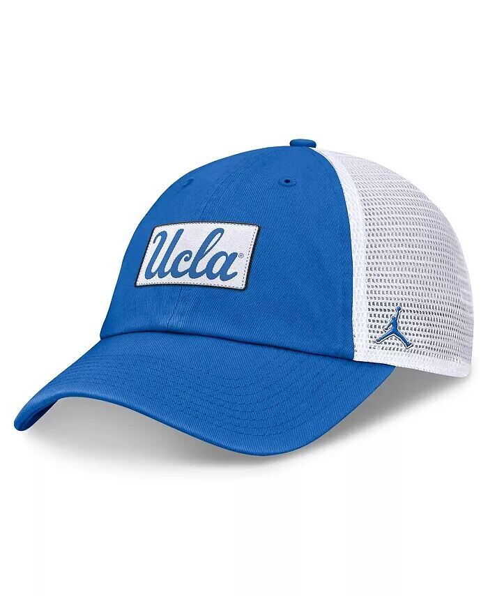 

Мужская синяя/белая регулируемая кепка UCLA Bruins Primetime Club Trucker Jordan, синий