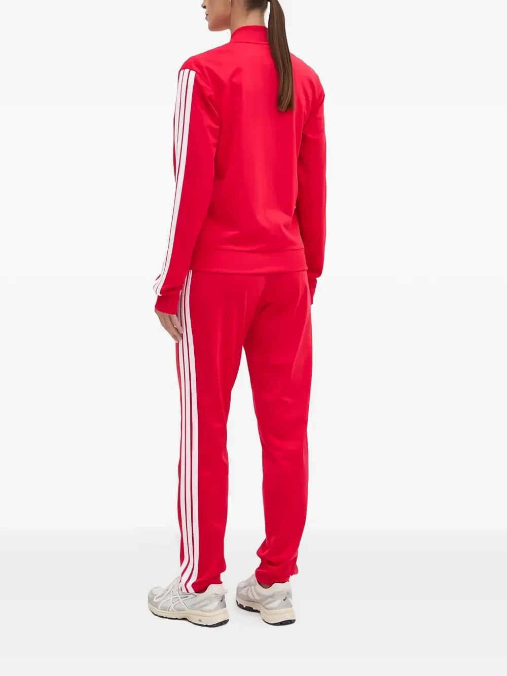 Спортивный костюм Dayready в полоску с логотипом adidas, красный — фото 2