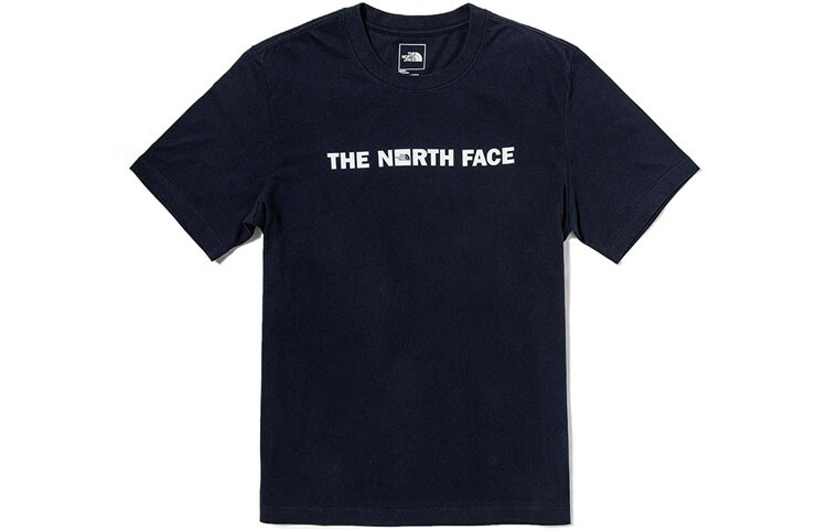 

Футболка унисекс темно-синяя The North Face, темно-синий