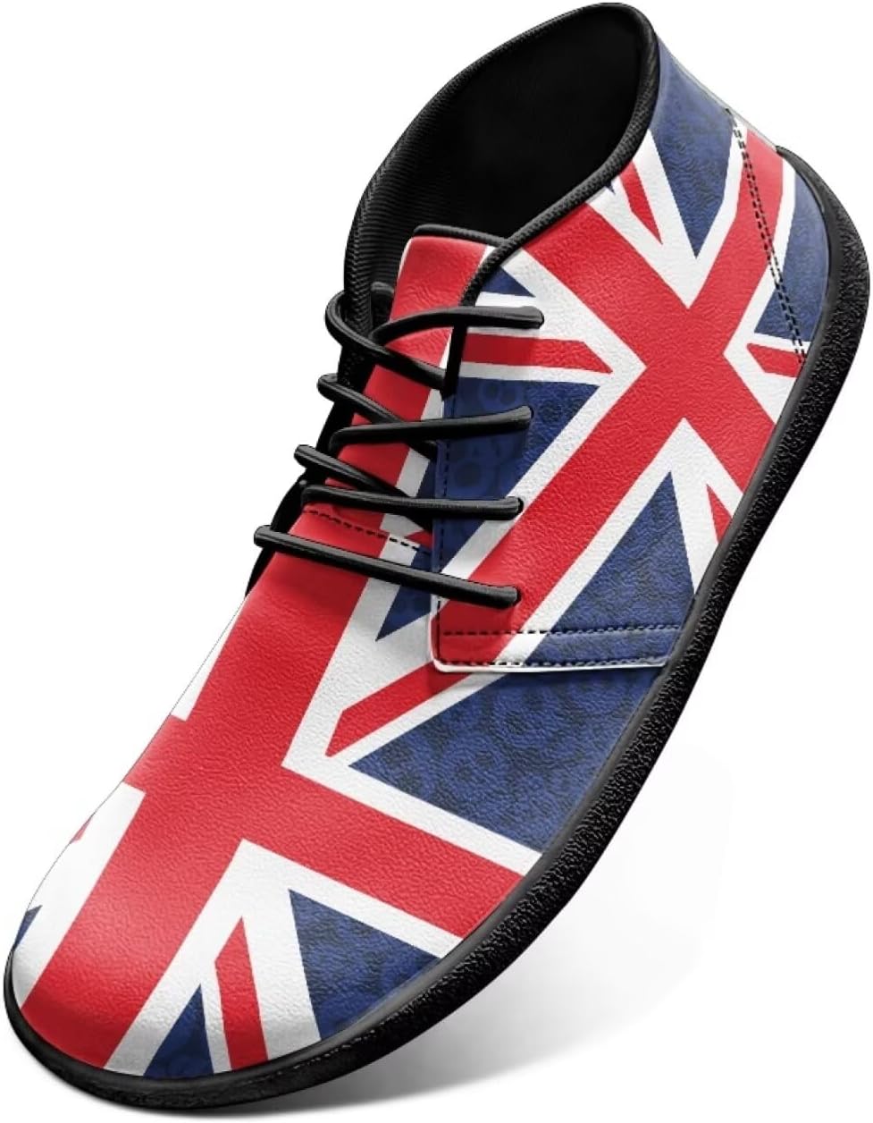 

Повседневные кроссовки Jeiento с резиновой подошвой и нулевым перепадом высоты подошвы, с флагом США, British Flag Skulls