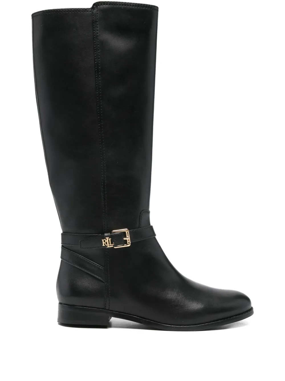 Высокие сапоги Brooke II с пряжкой Lauren Ralph Lauren, черный