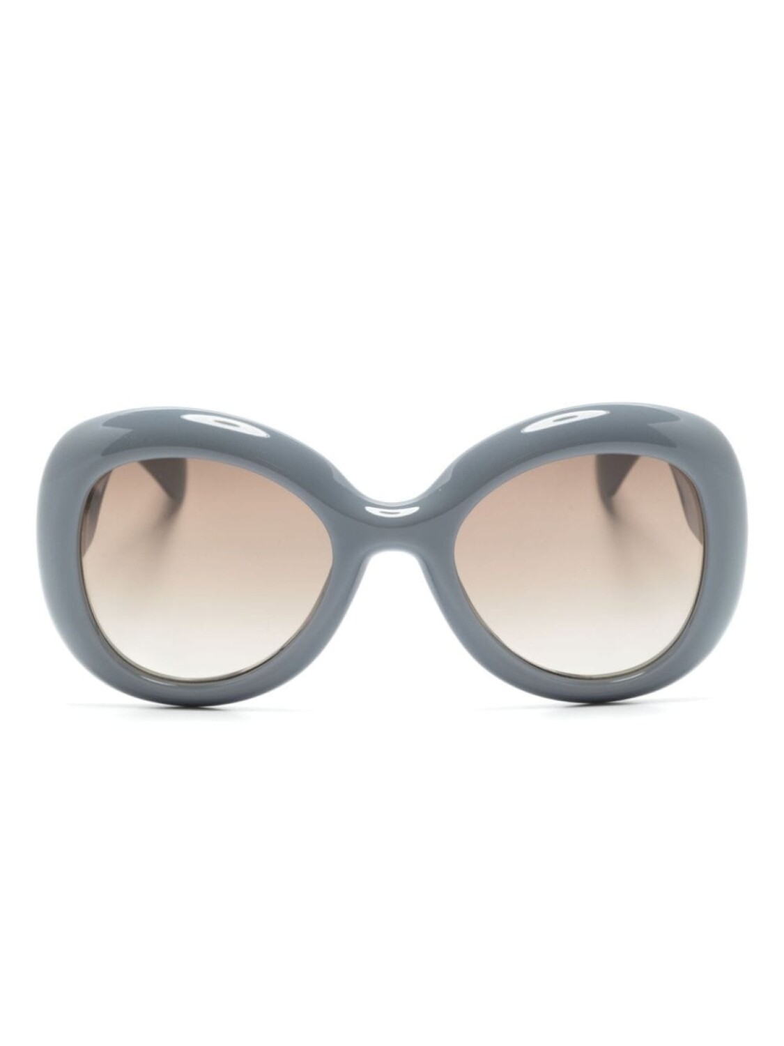 

Moschino Eyewear солнцезащитные очки в массивной оправе с логотипом, синий