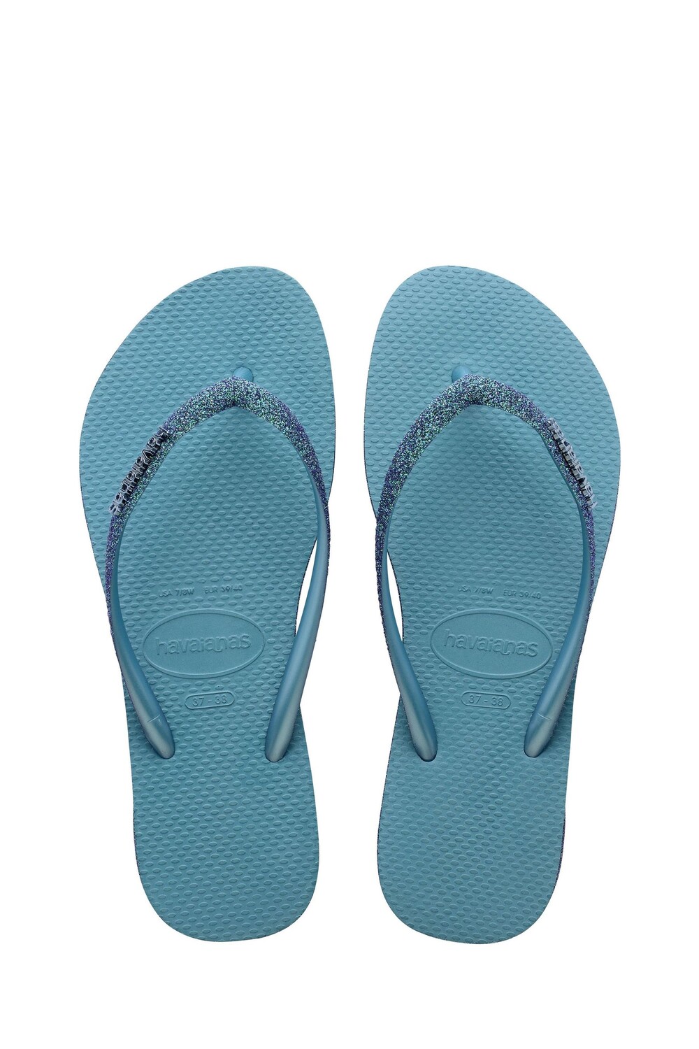 

Узкие шлепанцы Ii с блестящей отделкой Havaianas, синий
