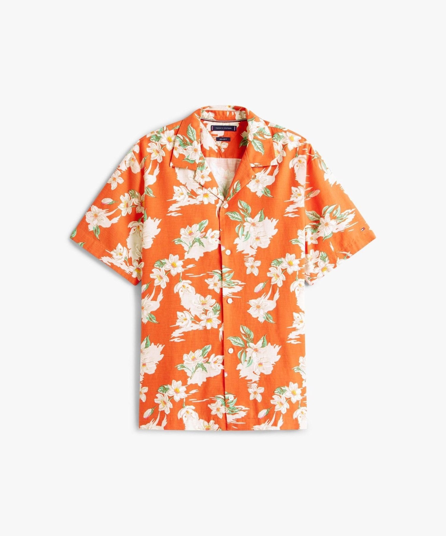 Легкая рубашка с коротким рукавом и цветочным принтом TOMMY HILFIGER, Multi 0KP — фото 4