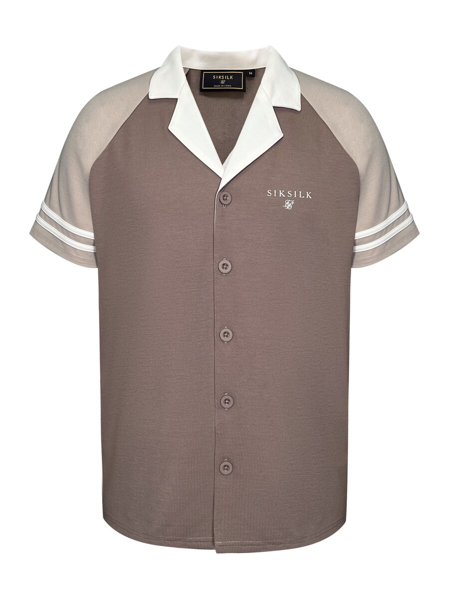 

Рубашка на пуговицах классического кроя SikSilk Retro Resort, Light brown