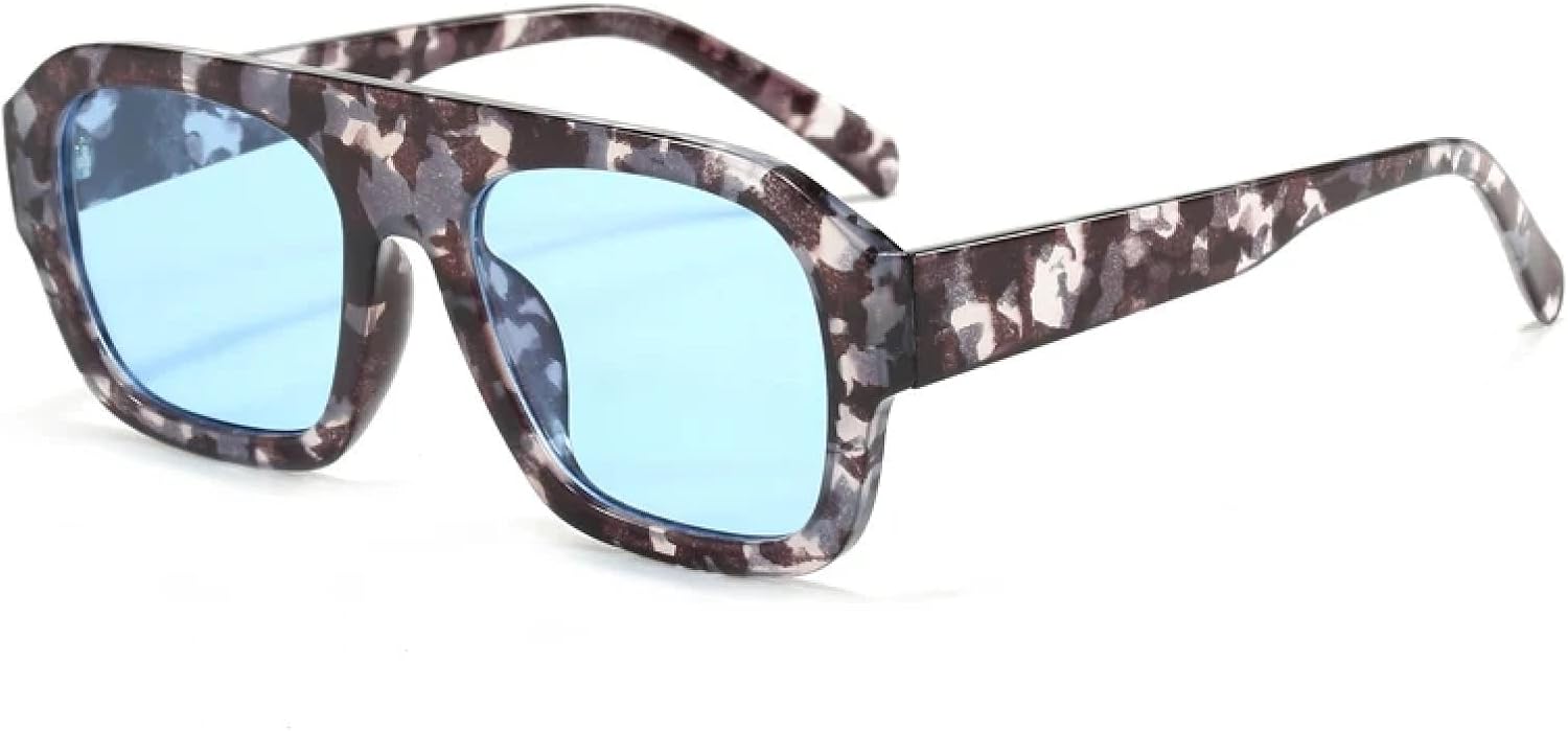 

Солнцезащитные очки с защитой от УФ-излучения UV400 | Большая оправа | Для женщин и мужчин | Для занятий спортом на открытом воздухе и вождения DSVIGF, Marble Pattern Blue