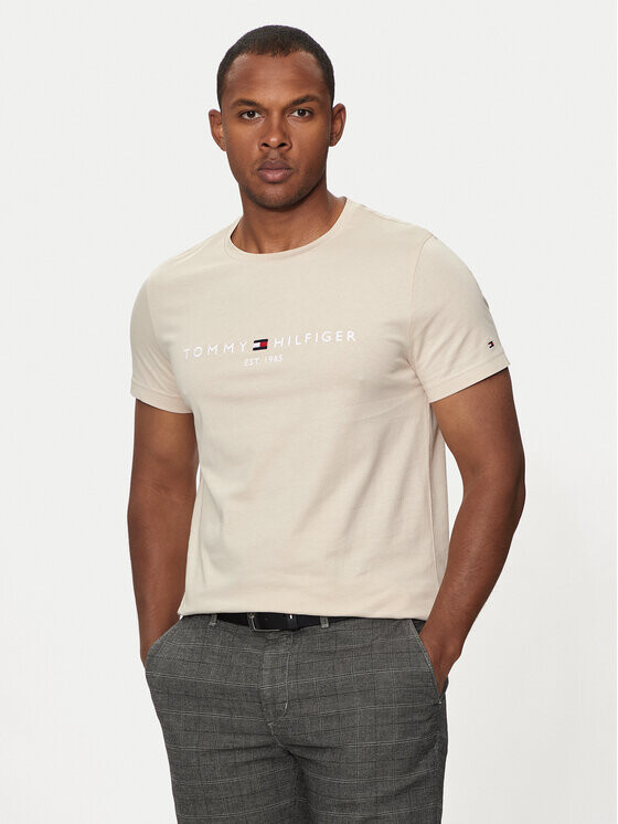 

Футболка стандартного кроя Tommy Hilfiger, экрю