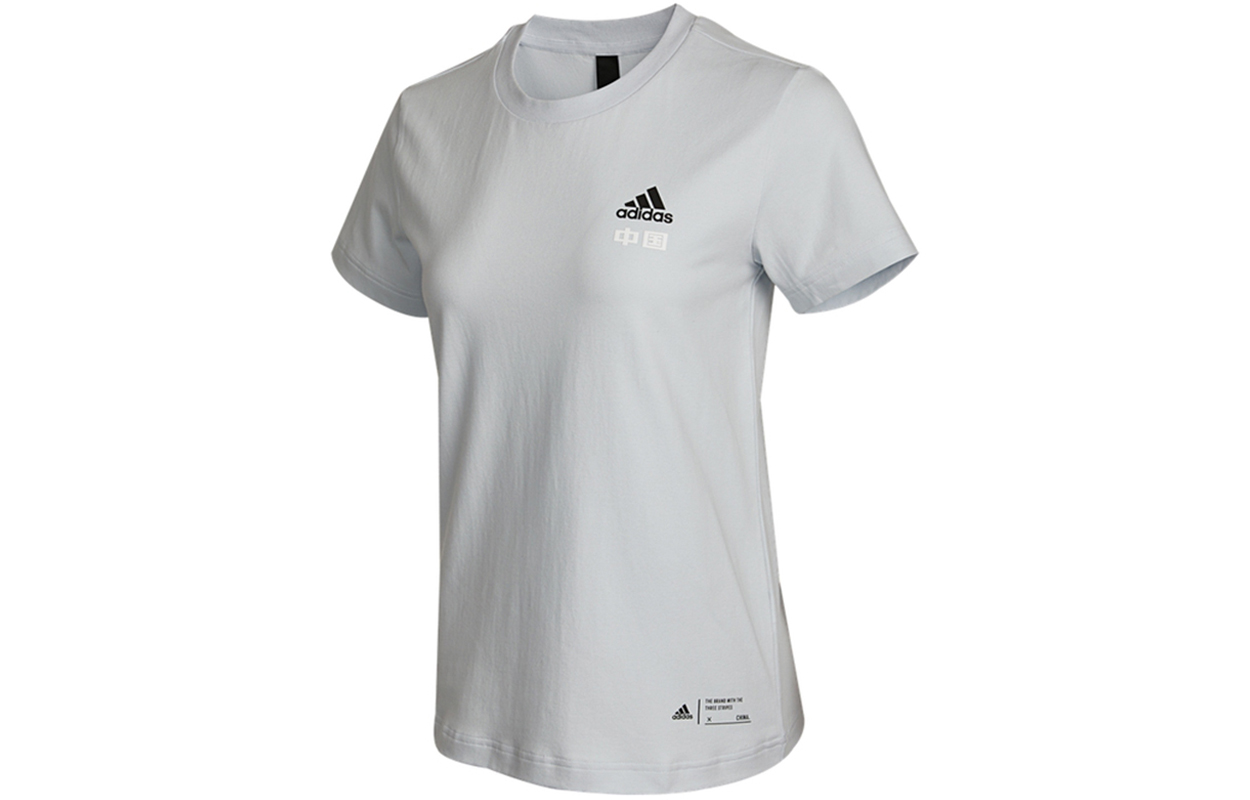

Футболка женская сине-серая Adidas