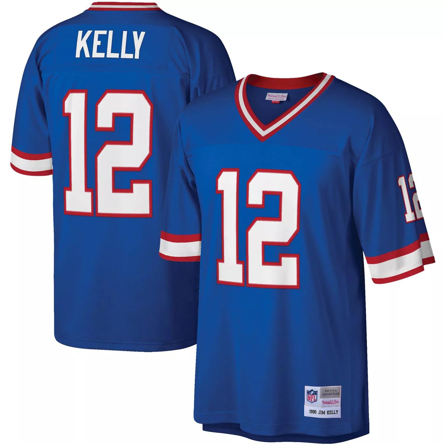 

Мужская копия джерси Mitchell & Ness Jim Kelly Royal Buffalo Bills Legacy