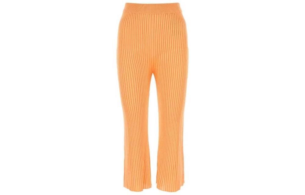 

Рибленые укороченные брюки JIL SANDER, оранжевый